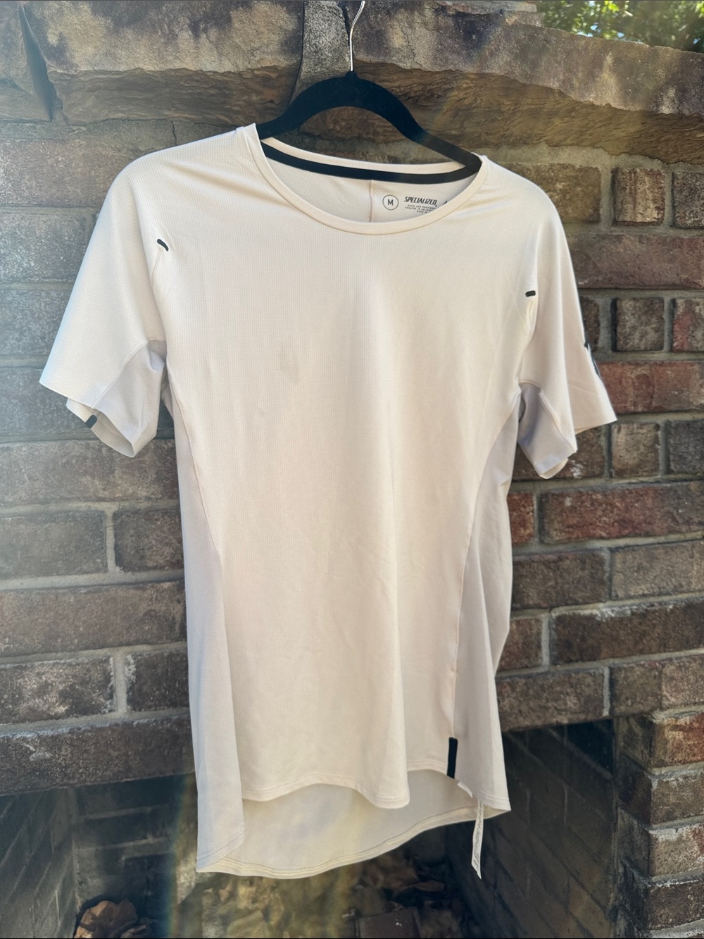 Specialized Trail Air Short Sleeve Performance Jersey in Light Cream size M